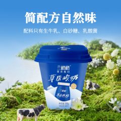 兰格格内蒙乌兰察布低温活菌酸奶300g*6杯-整箱批发